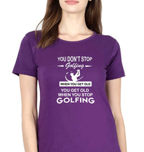 Load image into Gallery viewer, Golf T-Shirt for Women-Purple-Ektarfa.online
