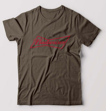 Load image into Gallery viewer, Budweiser T-Shirt for Men-Olive Green-Ektarfa.online
