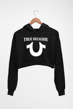 Load image into Gallery viewer, True Religion Crop HOODIE FOR WOMEN-Black-Ektarfa.online
