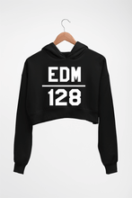 Load image into Gallery viewer, EDM Crop HOODIE FOR WOMEN-Black-Ektarfa.online
