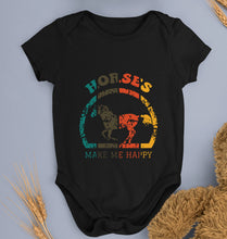 Load image into Gallery viewer, Horses Kids Romper For Baby Boy/Girl-0-5 Months(18 Inches)-Black-Ektarfa.online
