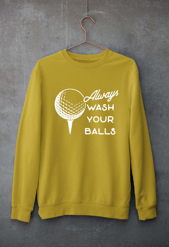 Golf Unisex Sweatshirt for Men/Women-Mustard Yellow-Ektarfa.online
