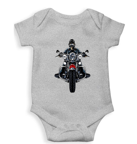Biker Kids Romper For Baby Boy/Girl-Grey-Ektarfa.online