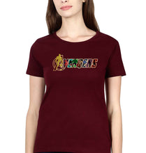 Load image into Gallery viewer, Avengers T-Shirt for Women-Maroon-Ektarfa.online
