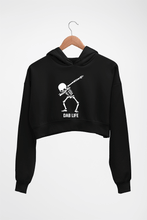 Load image into Gallery viewer, Dab Life Crop HOODIE FOR WOMEN-Black-Ektarfa.online
