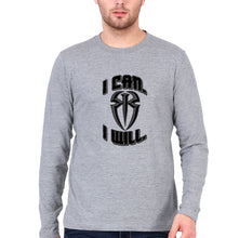 Load image into Gallery viewer, Roman Reigns WWE Full Sleeves T-Shirt for Men-Grey Melange-Ektarfa.online

