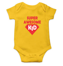 Load image into Gallery viewer, Super Awesome Kid Kids Romper For Baby Boy/Girl-0-5 Months(18 Inches)-Yellow-Ektarfa.online
