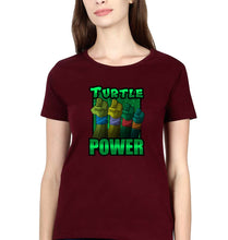 Load image into Gallery viewer, Ninja Turtles TMNT T-Shirt for Women-Maroon-Ektarfa.online
