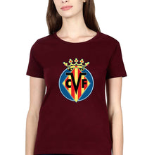 Load image into Gallery viewer, Villarreal T-Shirt for Women-Maroon-Ektarfa.online
