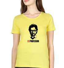 Load image into Gallery viewer, Money Heist The Professor T-Shirt for Women-Yellow-Ektarfa.online
