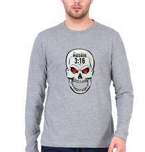 Load image into Gallery viewer, Stone Cold Steve Austin (WWE) Full Sleeves T-Shirt for Men-Grey Melange-Ektarfa.online

