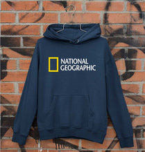 Load image into Gallery viewer, National Geographic Unisex Hoodie for Men/Women-S(40 Inches)-Navy Blue-Ektarfa.online
