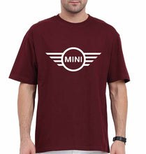 Load image into Gallery viewer, Mini Cooper Oversized T-Shirt for Men-Maroon-Ektarfa.online
