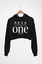 Load image into Gallery viewer, Nexa-one Limited Crop HOODIE FOR WOMEN-Black-Ektarfa.online
