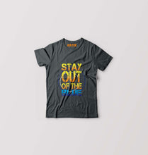 Load image into Gallery viewer, PUBG Stay Out Of The Blue Kids T-Shirt for Boy/Girl-Steal Grey-Ektarfa.online
