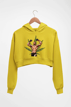 Load image into Gallery viewer, Nate Diaz UFC Weed Crop HOODIE FOR WOMEN-Mustard Yellow-Ektarfa.online
