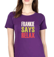 Load image into Gallery viewer, Frankie Says Relax Friends T-Shirt for Women-Purple-Ektarfa.online
