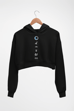 Load image into Gallery viewer, Moon Knight Crop HOODIE FOR WOMEN-Black-Ektarfa.online
