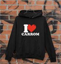 Load image into Gallery viewer, I Love Carrom Unisex Hoodie for Men/Women-Black-Ektarfa.online
