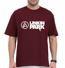 Load image into Gallery viewer, Linkin Park Oversized T-Shirt for Men-Maroon-Ektarfa.online

