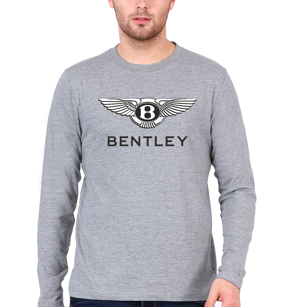 Bentley Full Sleeves T-Shirt for Men-Grey Melange-Ektarfa.online