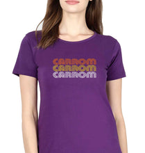 Load image into Gallery viewer, Carrom T-Shirt for Women-Purple-Ektarfa.online

