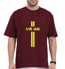 Load image into Gallery viewer, Valentino Rossi(VR 46) Oversized T-Shirt for Men-Maroon-Ektarfa.online
