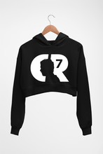 Load image into Gallery viewer, Cristiano Ronaldo CR7 Crop HOODIE FOR WOMEN-Black-Ektarfa.online
