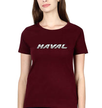 Load image into Gallery viewer, Haval T-Shirt for Women-Maroon-Ektarfa.online
