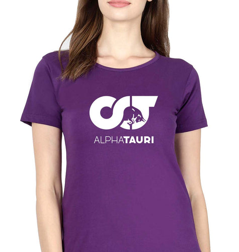 Scuderia AlphaTauri T-Shirt for Women-Purple-Ektarfa.online