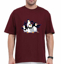 Load image into Gallery viewer, Penguins of Madagascar Oversized T-Shirt for Men-Maroon-Ektarfa.online
