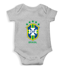 Load image into Gallery viewer, Brazil Football Kids Romper For Baby Boy/Girl-0-5 Months(18 Inches)-Grey-Ektarfa.online
