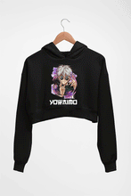 Load image into Gallery viewer, Yowaimo Crop HOODIE FOR WOMEN-Black-Ektarfa.online
