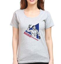 Load image into Gallery viewer, Khabib Nurmagomedov T-Shirt for Women-Grey Melange-Ektarfa.online
