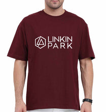 Load image into Gallery viewer, Linkin Park Oversized T-Shirt for Men-Maroon-Ektarfa.online
