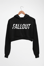 Load image into Gallery viewer, Mission Impossible (MI) Fallout Crop HOODIE FOR WOMEN-Black-Ektarfa.online
