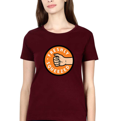 Orange Cassidy - Freshly Squeezed T-Shirt for Women-Maroon-Ektarfa.online