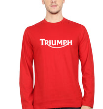 Load image into Gallery viewer, Triumph Full Sleeves T-Shirt for Men-S(38 Inches)-Red-Ektarfa.online
