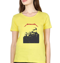 Load image into Gallery viewer, Metallica T-Shirt for Women-Yellow-Ektarfa.online
