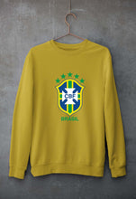 Load image into Gallery viewer, Brazil Football Unisex Sweatshirt for Men/Women-Mustard yellow-Ektarfa.online
