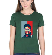 Load image into Gallery viewer, Sachin Tendulkar T-Shirt for Women-Dark Green-Ektarfa.online
