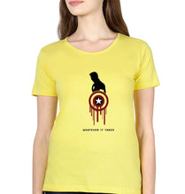 Load image into Gallery viewer, Captain America Superhero T-Shirt for Women-Yellow-Ektarfa.online
