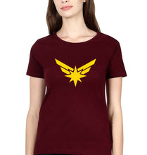Load image into Gallery viewer, Captain Marvel T-Shirt for Women-Maroon-Ektarfa.online

