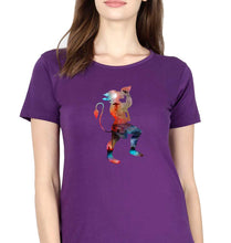 Load image into Gallery viewer, Hanuman Ji (God) T-Shirt for Women-Purple-Ektarfa.online
