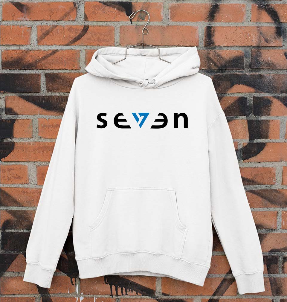 Seven MS Dhoni Unisex Hoodie for Men/Women-White-Ektarfa.online