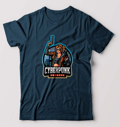 Cyberpunk T-Shirt for Men-Petrol Blue-Ektarfa.online