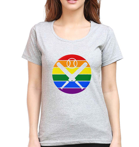 Baseball T-Shirt for Women-Grey Melange-Ektarfa.online