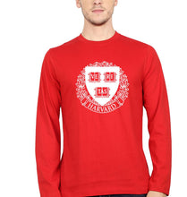 Load image into Gallery viewer, Harvard Full Sleeves T-Shirt for Men-Red-Ektarfa.online
