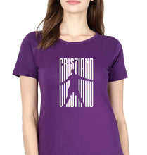 Load image into Gallery viewer, Cristiano Ronaldo CR7 T-Shirt for Women-Purple-Ektarfa.online
