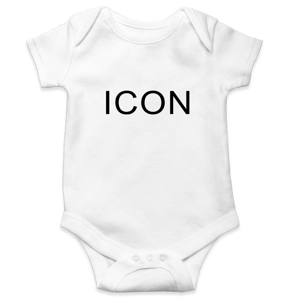 ICON Kids Romper For Baby Boy/Girl-0-5 Months(18 Inches)-White-Ektarfa.online